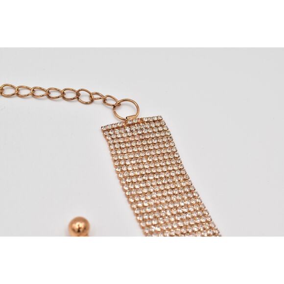 Vintage Crystal Chain Belt Gold Tone Thick Chunky Rhinestone Sparkling 26\